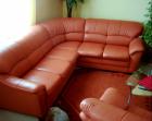 Ledercuch Eckledercouch mit Sessel